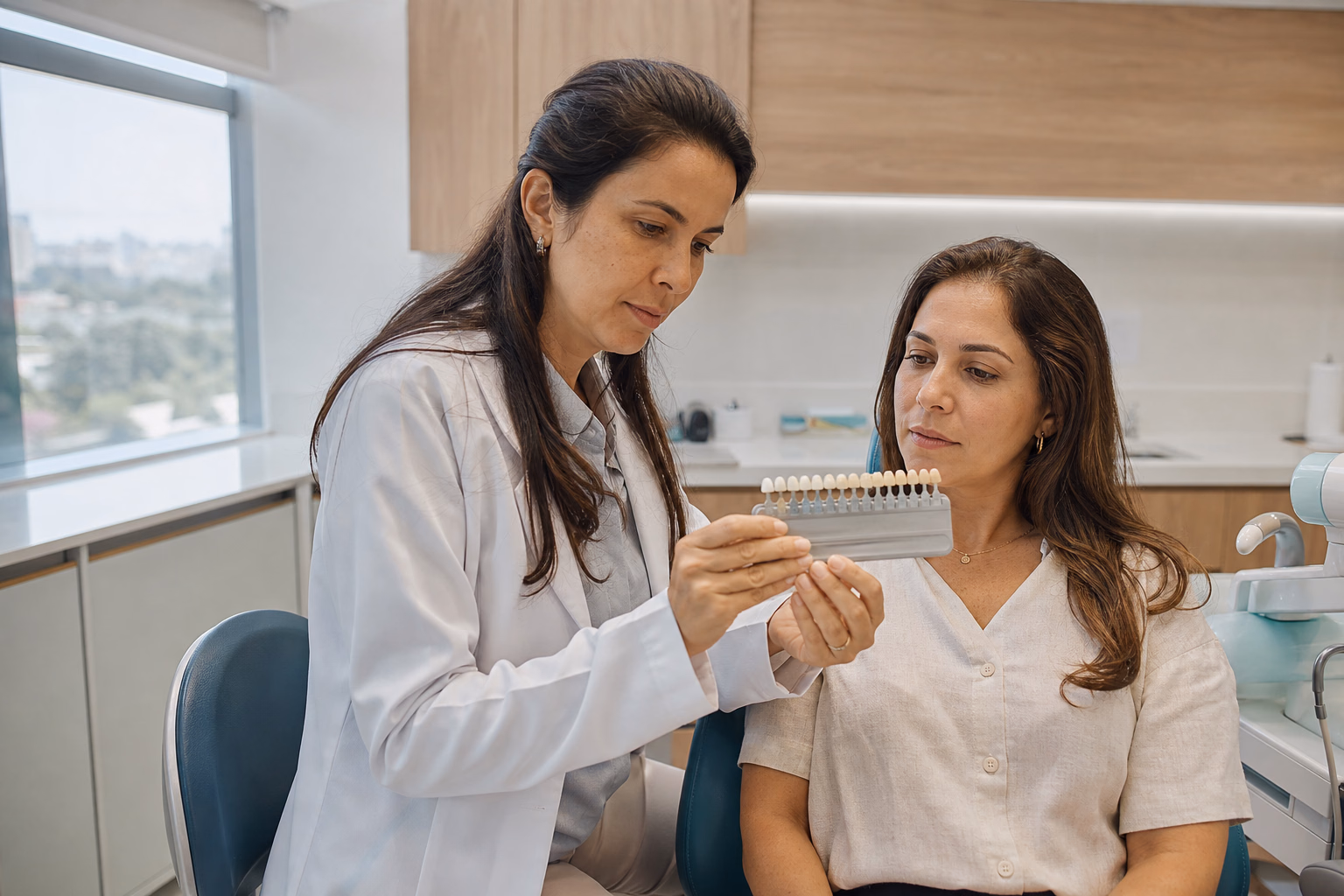 Atendimento de restauração na Kato Odontologia